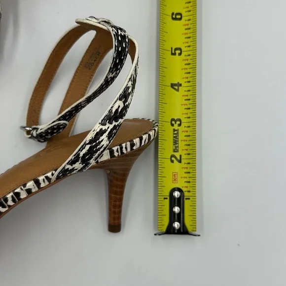 Coach Meg Land Snake Print Heels Y2K Designer Strappy Sandals Euro Chic wmns 9.5 - Picture 11 of 12